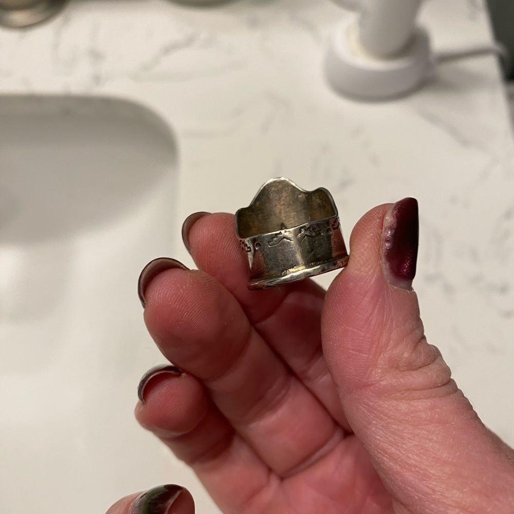 Turquoise Shield Ring - image 6